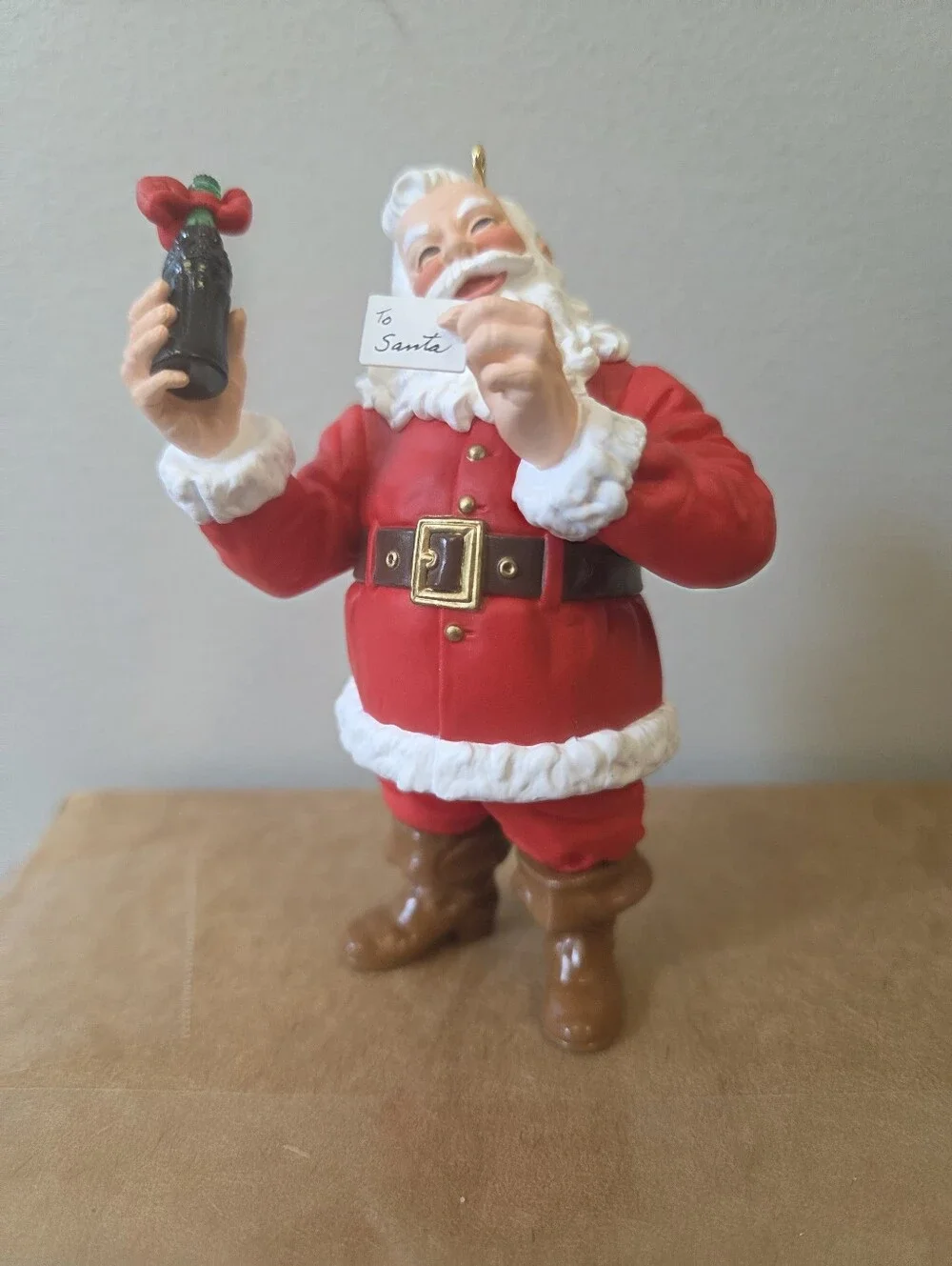 Set of 3 Hallmark Christmas Ornaments--Excellent Condition--Santa, Noah's Ark
